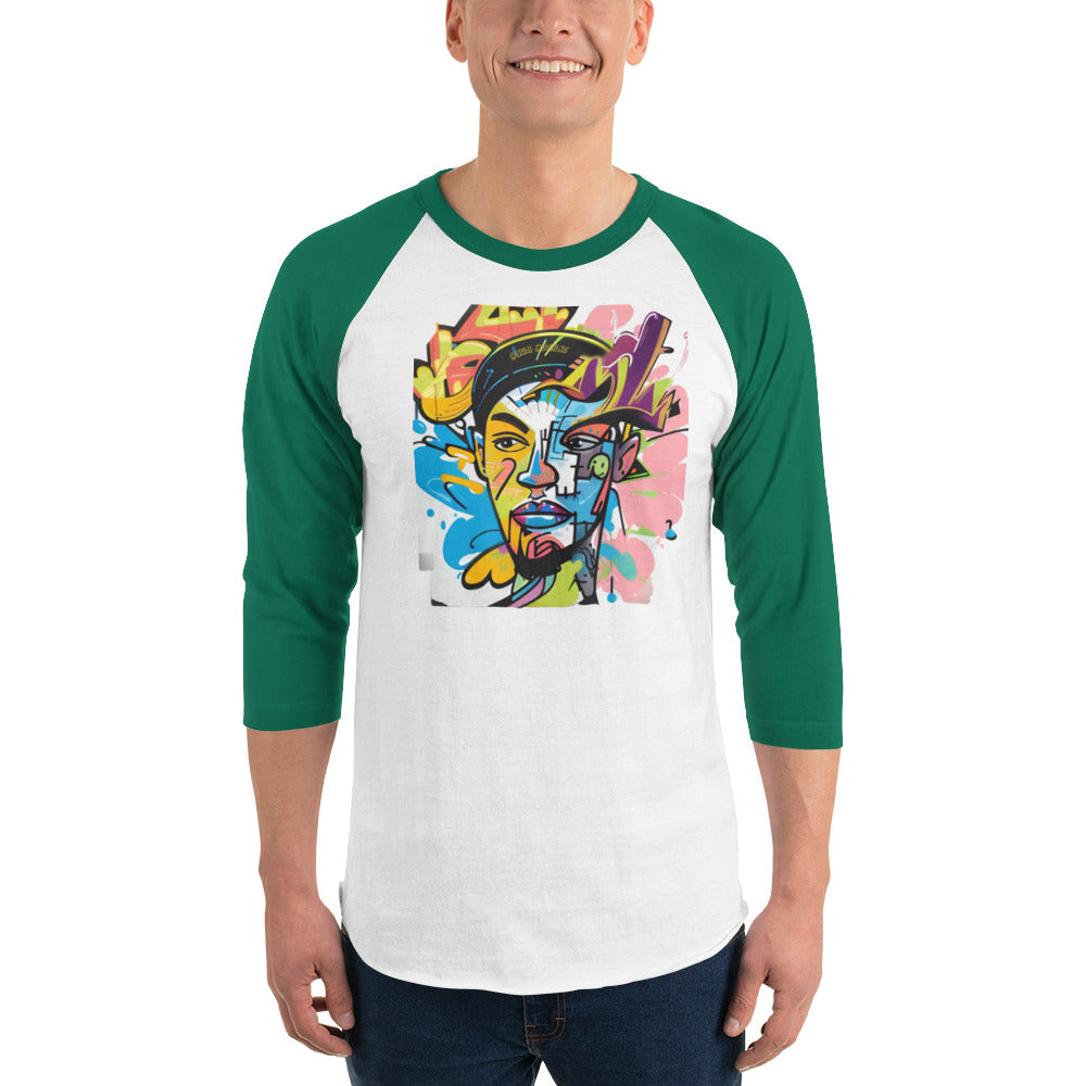 3/4 sleeve raglan shirt